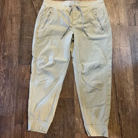 Athleta Tan Trekkie North Jogger Pants with Adjustable Waistband - Picture 2 of 5